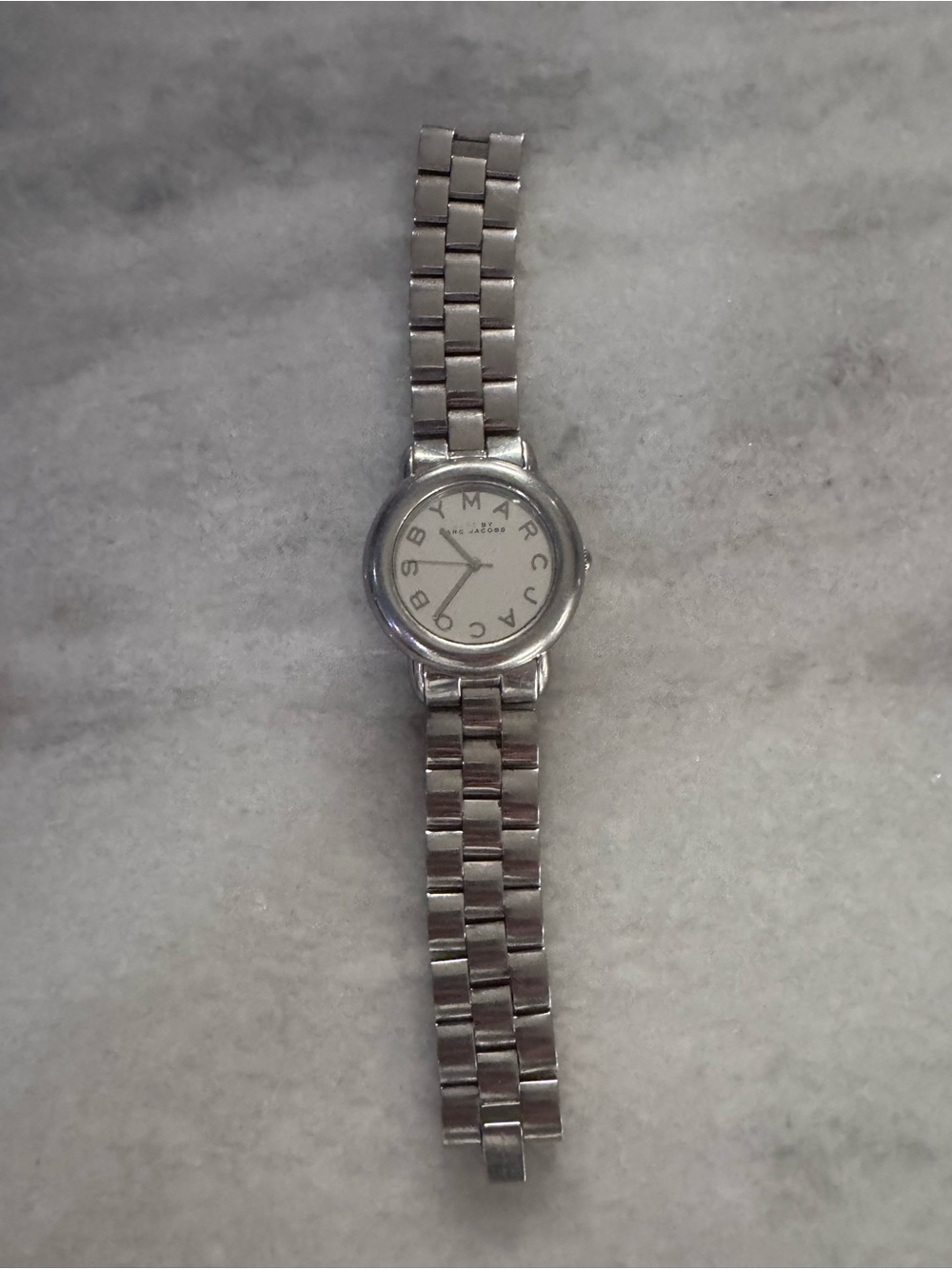 Marc Jacobs Silver Round Dial Stainless Steel Bracelet Watch